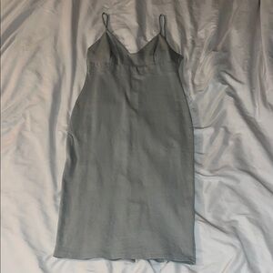 Lulu's Sophisticated Silver Dress